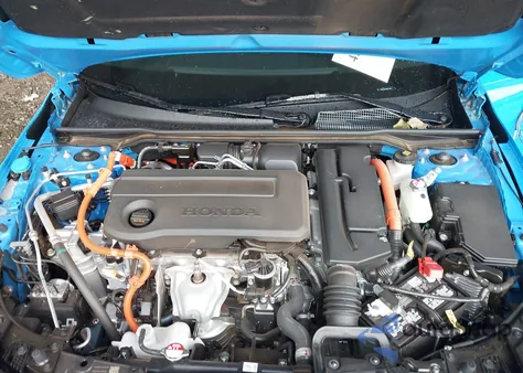 2025 Honda Civic Hybrid Sport Touring from USA, damaged, VIN 19XFL4H92SE012253